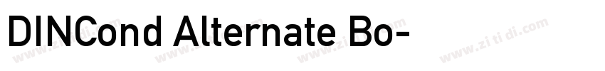 DINCond Alternate Bo字体转换